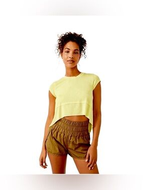 Free People Breezy Tempo Short Sleeve Tee